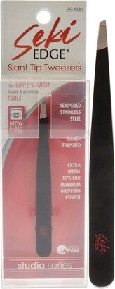 Seki Edge Black Slant Tip Tweezer - SS-500 by for Unisex - 1 Pc Tweezer