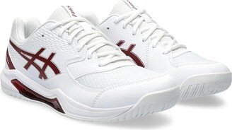 GEL-Dedicate 8 Tennis Shoe (White/Antique Red) Men's Shoes