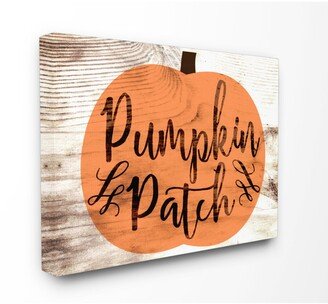 Pumpkin Patch Halloween Typography Canvas Wall Art, 16 x 20