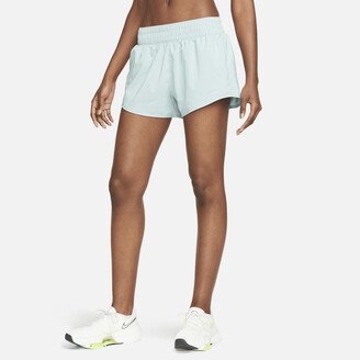 Women's One Dri-FIT Mid-Rise 3 Brief-Lined Shorts in Green