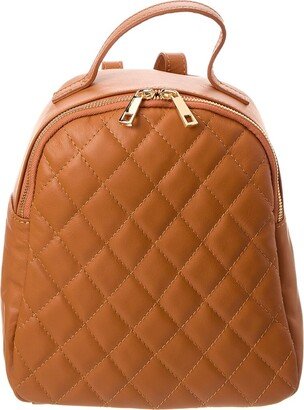 Gina Quilted Leather Backpack