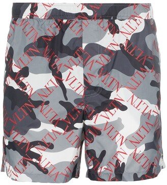 Logo-Print Swim Shorts-AV