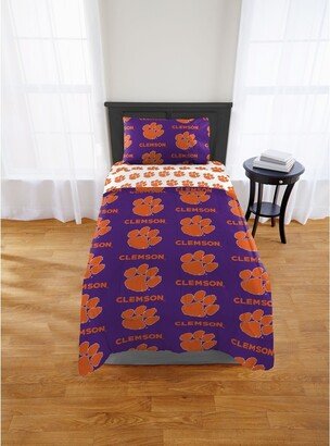 The Northwest Company COL 863 Clemson Tigers Twin/XL Bed In a Bag Set