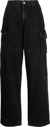 High-Rise Wide-Leg Jeans-CL