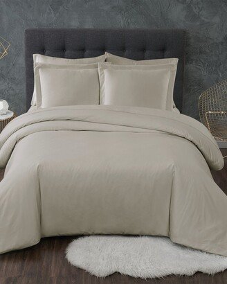 Truly Calm Antimicrobial Khaki 3Pc Duvet Set