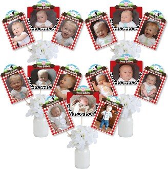 Big Dot Of Happiness Farm Animals - Barnyard Party Picture Centerpiece - Photo Table Toppers 15 Ct