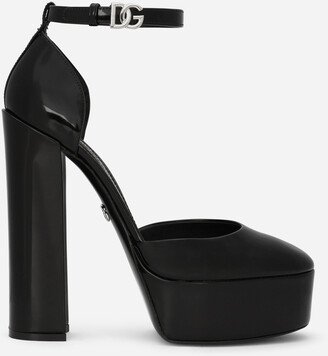 Polished calfskin platforms-AA