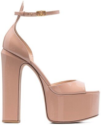 Tan-Go 155mm platform sandals