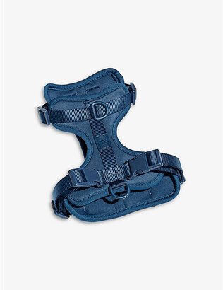 Blue Cushioned Woven Harness