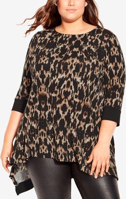 Plus Size Cailyn Print Tunic Top