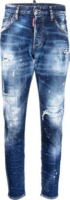 Distressed-Effect Jeans-AC