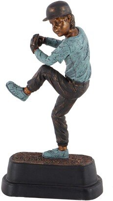 Studio 350 Traditional Resin Pitching Baseball Player Sculpture