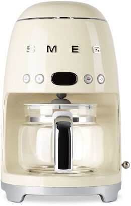 Beige Retro-Style Drip Coffee Maker, 1.2 L