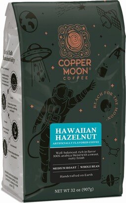 Copper Moon Coffee Whole Bean Coffee, Hawaiian Hazelnut Blend, 2 lbs