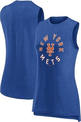 Women's Branded Heather Royal New York Mets What Goes Around Tank Top