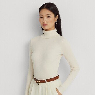 Lauren Petite Ralph Lauren Stretch Cotton Turtleneck