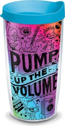 Tervis DreamWorks Trolls Pump Up the Volume Made in Usa Double Walled Insulated Tumbler Travel Cup Keeps Drinks Cold & Hot, 16oz, Classic - Open Misce