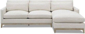 Ellsworth Right Chaise Sectional Sofa White - New Heights