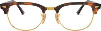Clubmaster Browline Frame Glasses-AB