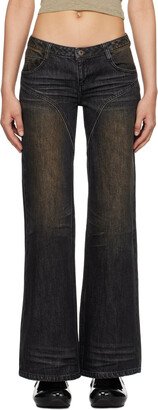 Fax Copy Express Black Dirty Wash Jeans