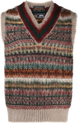 x gim Cricket fair-isle vest