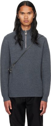 Gray Padlock Sweater