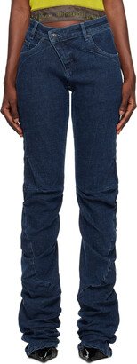 Blue Drape Jeans-AA