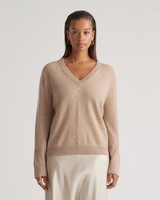 Mongolian Cashmere Relaxed V-Neck Sweater