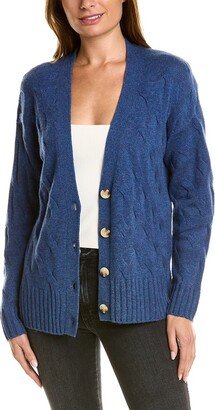 Cross Town Cable Wool & Cashmere-Blend Cardigan