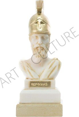 Pericles Sculpture Ancient Greek Figurine Patina 18cm Height