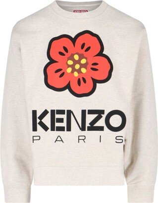 Boke Flower Printed Crewneck Sweatshirt