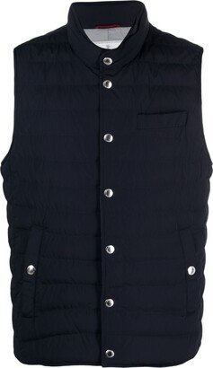 Button-Up Padded Gilet-AA