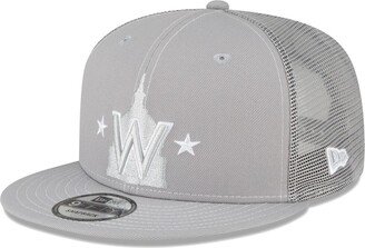 Men's Gray Washington Nationals 2023 On-Field Batting Practice 9FIFTY Snapback Hat