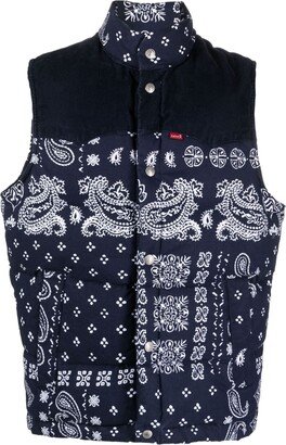 Western quilted gilet