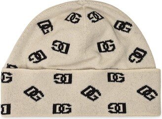 Logo Jacquard Knitted Beanie