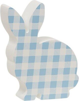 Blue & White Buffalo Check Chunky Bunny - 4.50