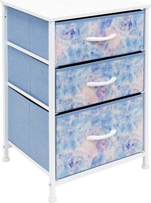 3-Drawer Nightstand - Tie Dye Blue