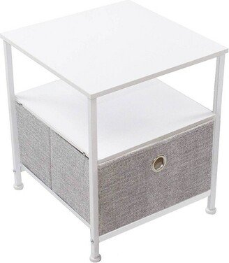 Drawer Nightstand Shelf for Bedroom Home and Office Blue