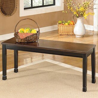 'Owingsville' Black/ Brown Dining Room Bench