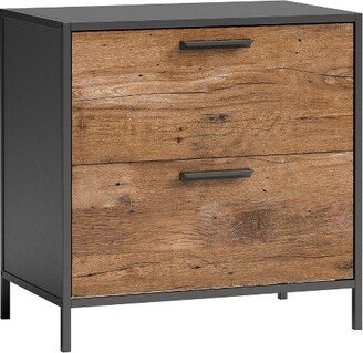 2 Drawer Boulevard Café Lateral File Cabinet Black