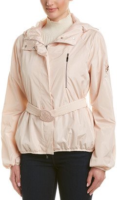 Silk-Lined Short Rain Jacket