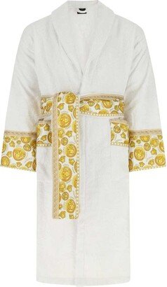 Medusa Printed Long-Sleeved Robe-AA