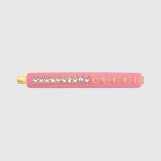 'GUCCI' hair slide with crystals-AB