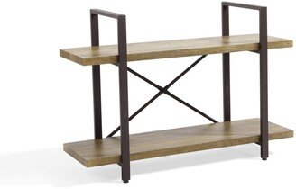 Two Level Rustic Shelving Unit