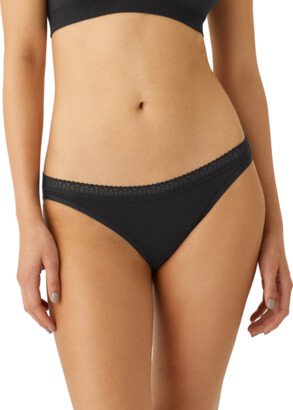 Women's Cotton Modal Blend Bikini Underwear - Black - XS