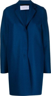 Cocoon single-breasted wool coat-AB