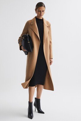 Petite Wool Belted Blindseam Coat