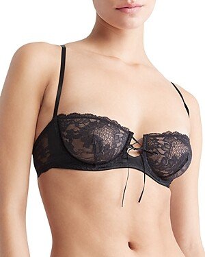 Sheer Lace Balconette Bra