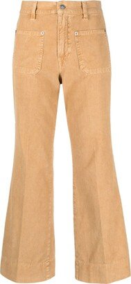 High-Rise Flared Trousers