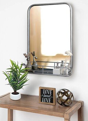 Coltan Mirror with Shelf by Martin Svensson Home